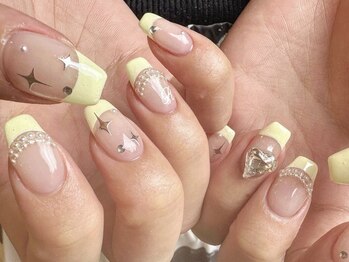 アイネイルズ 天神今泉店(I-nails)/【sana.i】ワンホンフレンチ