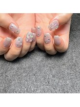 イル(ile)/韓国風　リボンパーツネイル