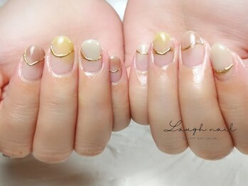 ラフネイル(Laugh nail)の写真/【手元キレイ見えシンプルうる艶ネイルが人気◎】オフィスでも映える最旬ネイルを《Laugh nail》で実現♪