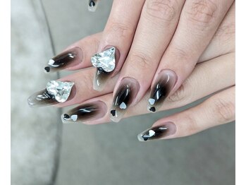 ネイルパキラ(nail pachira)/お手軽ネイル×ハートパーツ