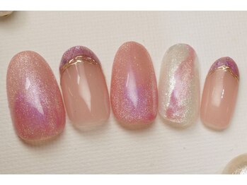 パスリー ネイルアンドケア(Parsley Nail&Care)/シェルフレンチ　マグネット