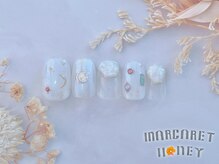 マーガレットハニー 本八幡/ぷっくりキラキラネイル