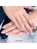 【HAND】フレンチネイル<ベースカラーあり>（90分／¥8,000）