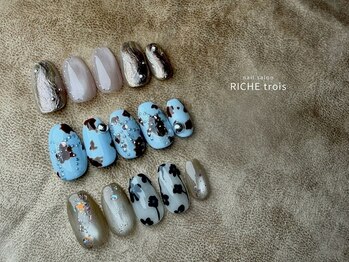 リッシュ キャトル 久屋大通店(RICHE quatre)の写真/≪パラジェル認定サロン≫シックな大人ネイル/海外デザイン/ニュアンスデザイン/個性派デザインもお任せ！