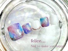 ネイルサロン フェリーチェ(felice)/【定額フットネイル】￥9000