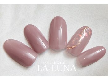ラルナ ネイルアンドアイラッシュサロン(LA LUNA nail & eyelash salon)/26年月3月4月◇定額ナチュラル◇
