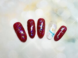 雪だるま　クリスマスアート