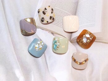 ネイルサロン シャンティー(NailSalon Shanti)/【フット】親指アートコース♪
