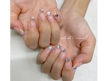 ネイルアート ジマー/クリアニュアンスコース