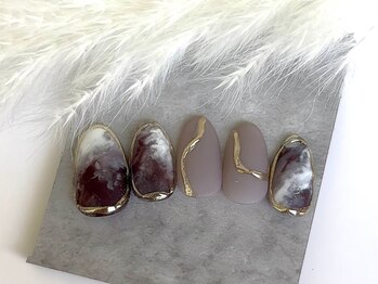 タイダイブラウンネイル☆