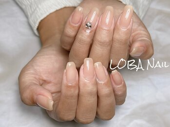 ローバ(LOBA)/シンプルビジューネイル