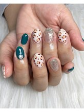 インプレス 鶴見店(Impress)/【Hand】ヒョウ柄ネイル