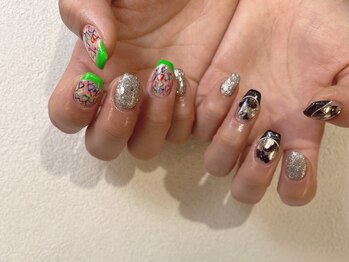 オーク 戸塚(OAK)/アシメ　ホロ&フレンチ