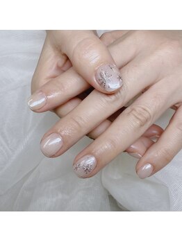 雪の結晶ネイル