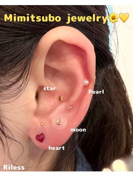 リレス(Riless)の写真/大人気！耳ツボジュエリー＋余った時間ヘッドスパ