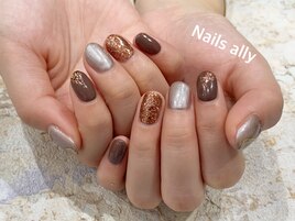 ブラウン×シンプルニュアンス
