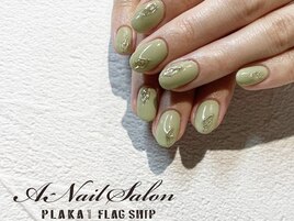 21/2/10 ピスタチオnail