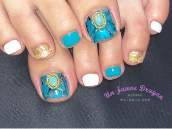 アン ジョーヌドラゴ/【フットネイル】夏ネイル