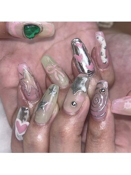 レディスペネイル ノウラ 名駅店(Redispe nail NouRa)/落書きネイル