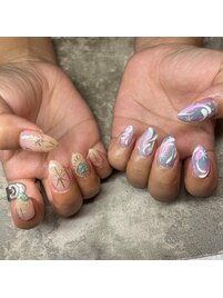 アシンメトリーネイル