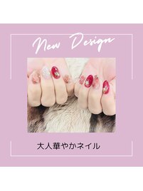 大人華やかネイル