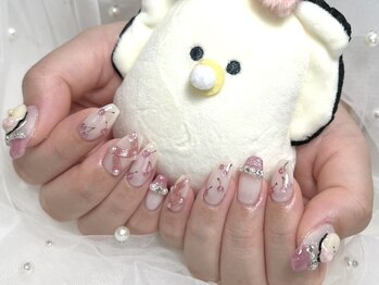 牡蠣推し活ネイル【036】