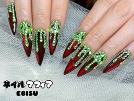 ハロウィンネイル/長さだし