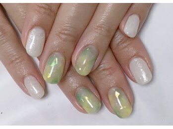 フィルム埋め込みネイル