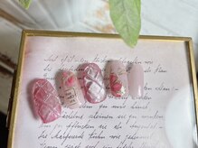 エールネイル(Ailes nail)/キルティング×フラワーネイル