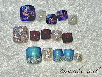 ブランシェネイル(Branche Nail)の写真/フットネイルのサンプルが豊富◎角質ケアもおすすめ!パーツの種類も豊富で理想の指先に♪