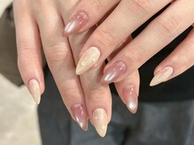 ネイルメゾン 天神店(NAIL MAISON)/桃ニュアンスマグ夏￥6000