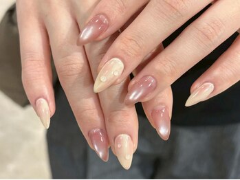 ネイルメゾン 天神店(NAIL MAISON)/桃ニュアンスマグ夏¥6000