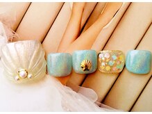 エンジェルビューティーネイルアンドアイラッシュ(Angel Beauty nail&eyelash)/夏大人気フットネイル