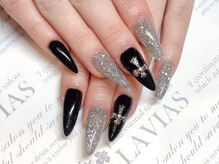 プロフェッショナル ネイルサロン ラヴィアス(LAVIAS)/スカルプ☆ワンカラ-＋アート2本