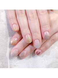 塗りかけネイル