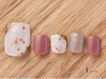 アイネイルズ 吉祥寺店(I nails)/くすみピンクフット[吉祥寺]
