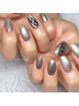 アマーニャ(ama-nya)/黒色マグネットネイル