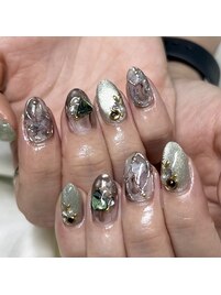 水彩☆ニュアンスネイル