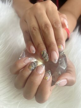 夏っぽい！シェルアートネイル！