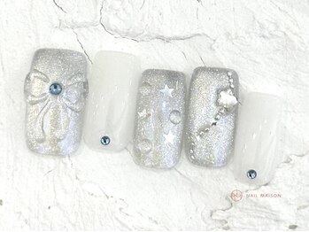 ネイルメゾン 池袋店(NAIL MAISON)/マグスターリボン¥10550