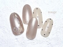 ルージュ(rouge)/お花×ドット