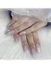 【hand】チップ長さだし10本＋ワンカラー＋パーツ１つ無料　¥7500