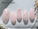 (3380)人気の桜ホログラムネイル