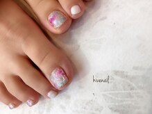 ハイブネイル(Hive nail)/夏フットネイル