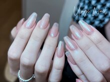 ウサギネイル 新大久保店(usagi nail)/マグネットフレンチ秋可愛い