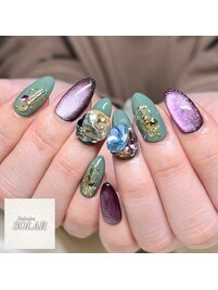 ビジュー☆マグネットネイル