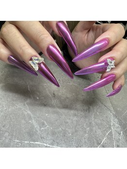 チャイ 大阪上本町店(chai)/紫ネイル