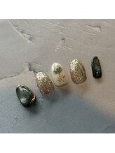 ラピス(Lapis)/お花ネイル/ミラー/マグネット