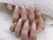 Lumi Nail 横浜【ジェルネイル/パラジェル/ワンホン/マグネット/長さだし】の雰囲気（トレンドのガラスフレンチも♪持ち込みデザインもお任せください）