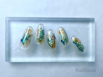ネイル ドゥ 岡山駅前店(Nail Doux)/ピーコックニュアンスネイル